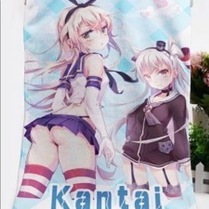 Shimakaze and Amatsukaze Towel poster
